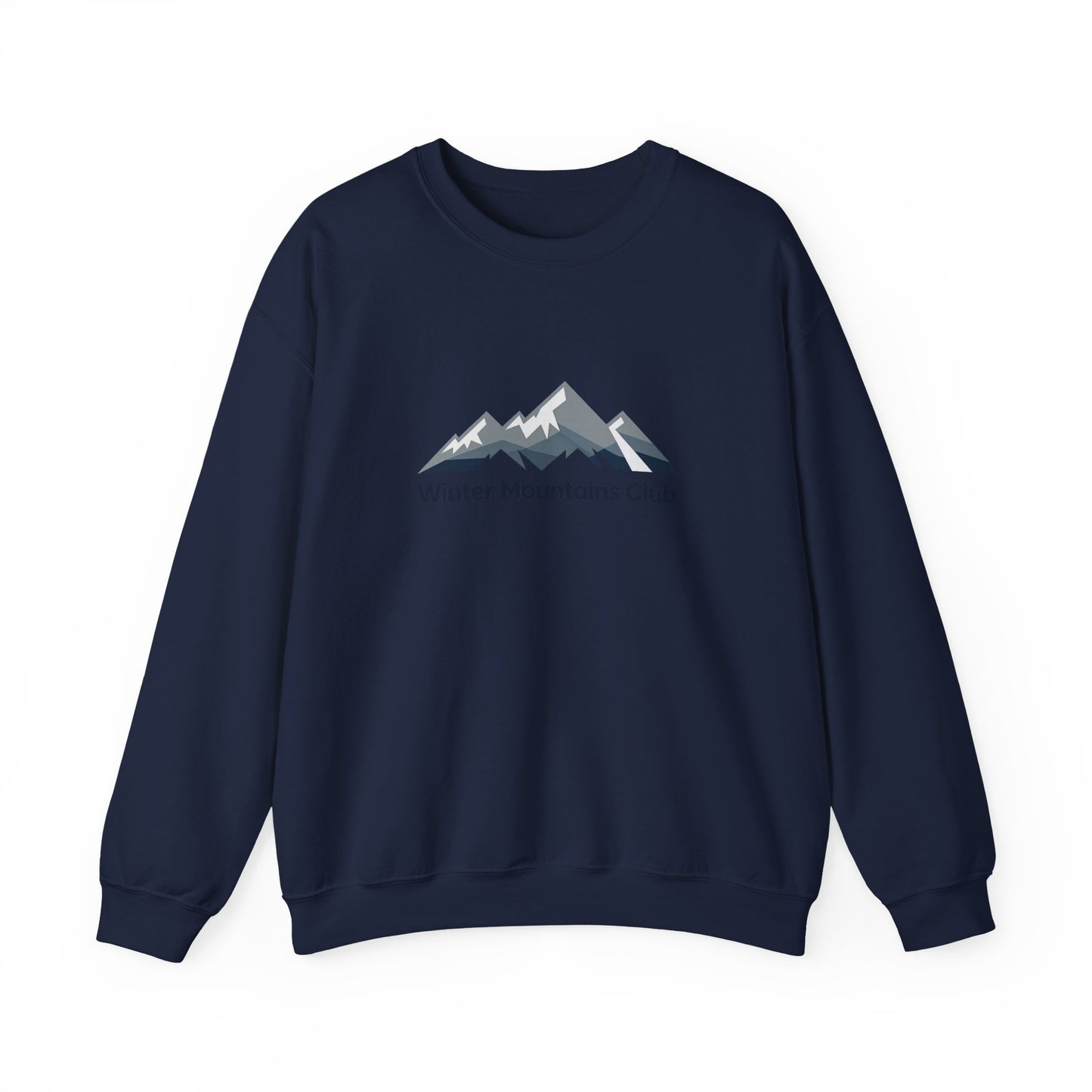 Unisex Heavy Blend™ mw2070 | Winter Mountains Club Sweatshirt – Outdoors Hiking Adventure Crewneck, Cozy Winter Pullover Sweater