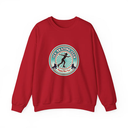 Unisex Heavy Blend™ mw2083 | Ice Skating Club Sweatshirt – Retro Winter Skater Pullover, Cozy Figure Skating Sweater Gift for Skaters