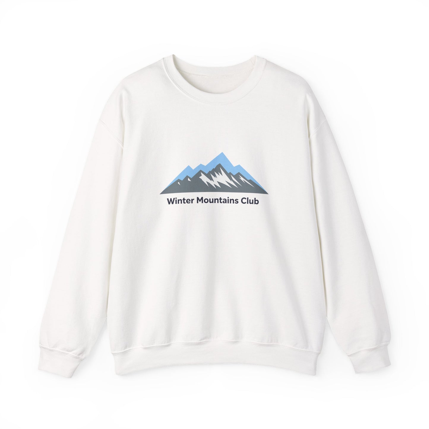 Unisex Heavy Blend™ mw2069 | Winter Mountains Club Sweatshirt – Outdoors Hiking Adventure Crewneck, Cozy Winter Pullover Sweater