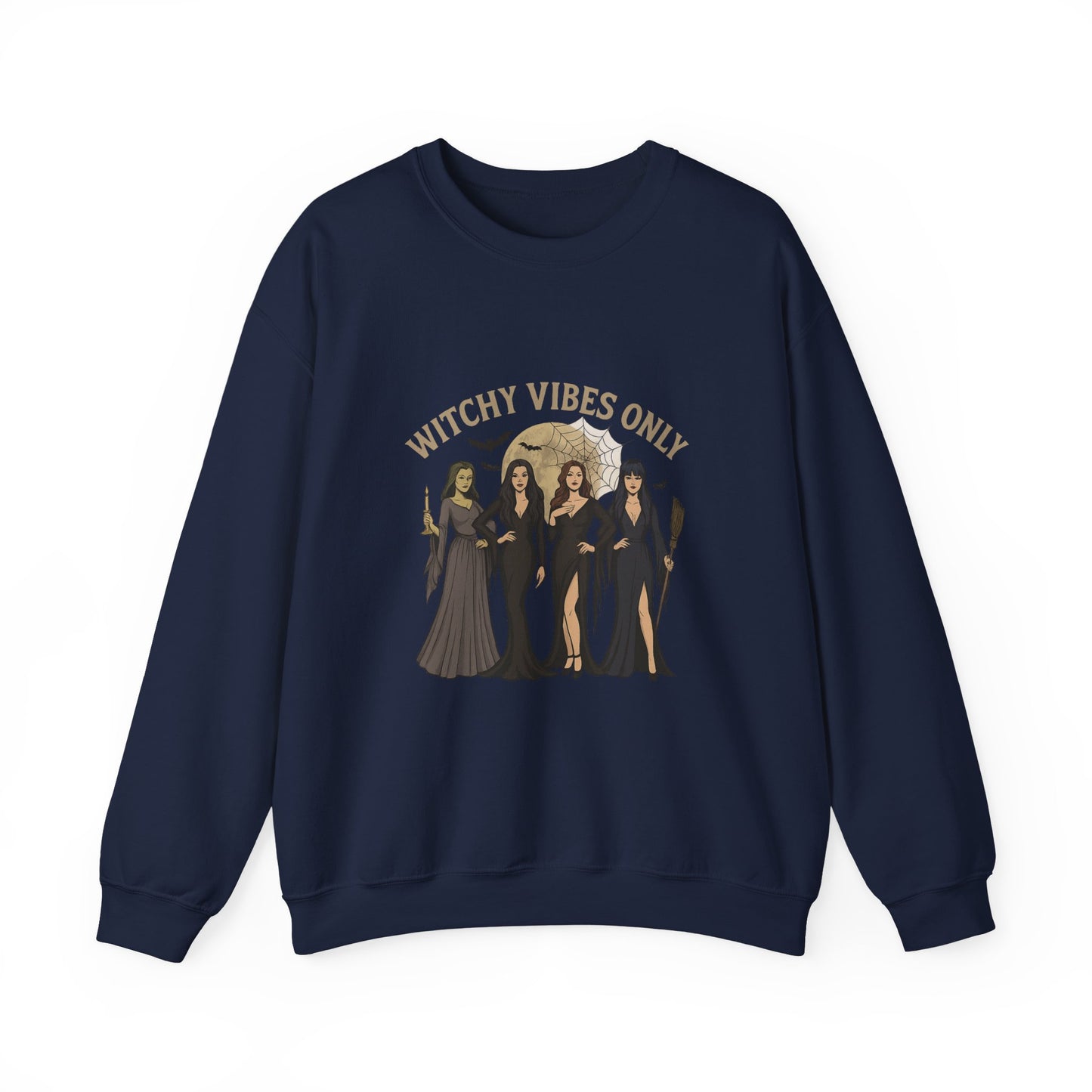 Unisex Heavy Blend™ Witchy Vibes Only Sweatshirt – Spooky Season Witches Crewneck | mw1014