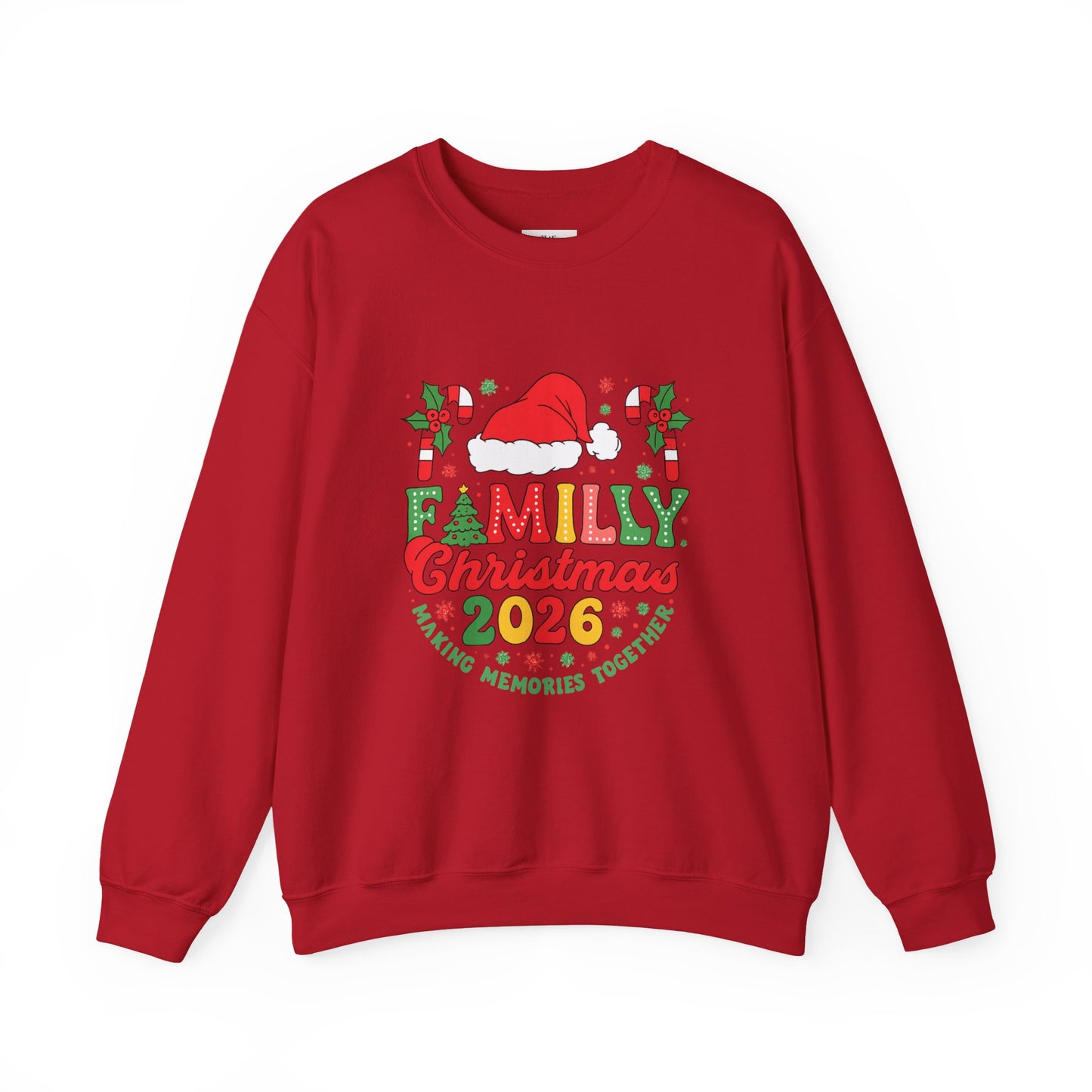 Unisex Heavy Blend™ mw2015 | Family Christmas 2026 Sweatshirt – Matching Holiday Crewneck | Custom Festive Unisex Gift