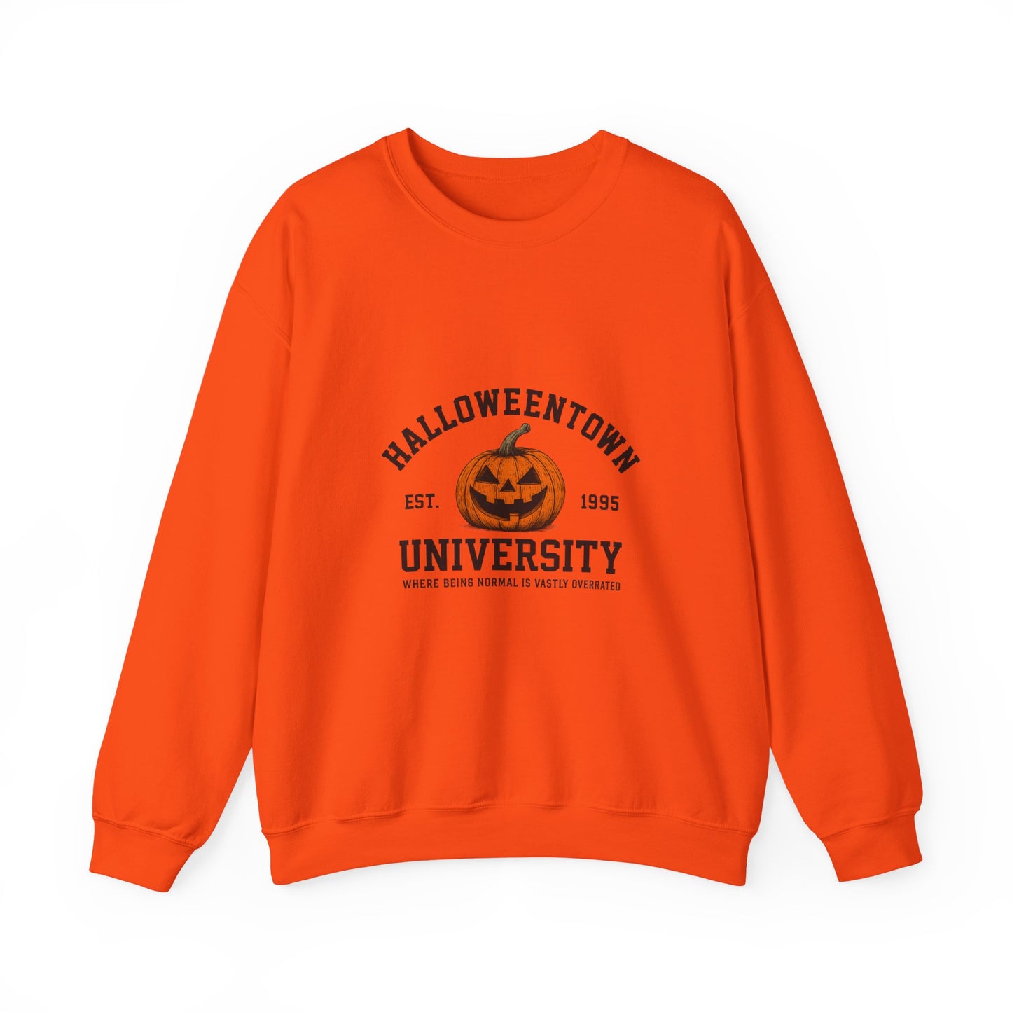 Unisex Heavy Blend™ Halloweentown University Sweatshirt – Spooky Pumpkin Collegiate Style | mw1009