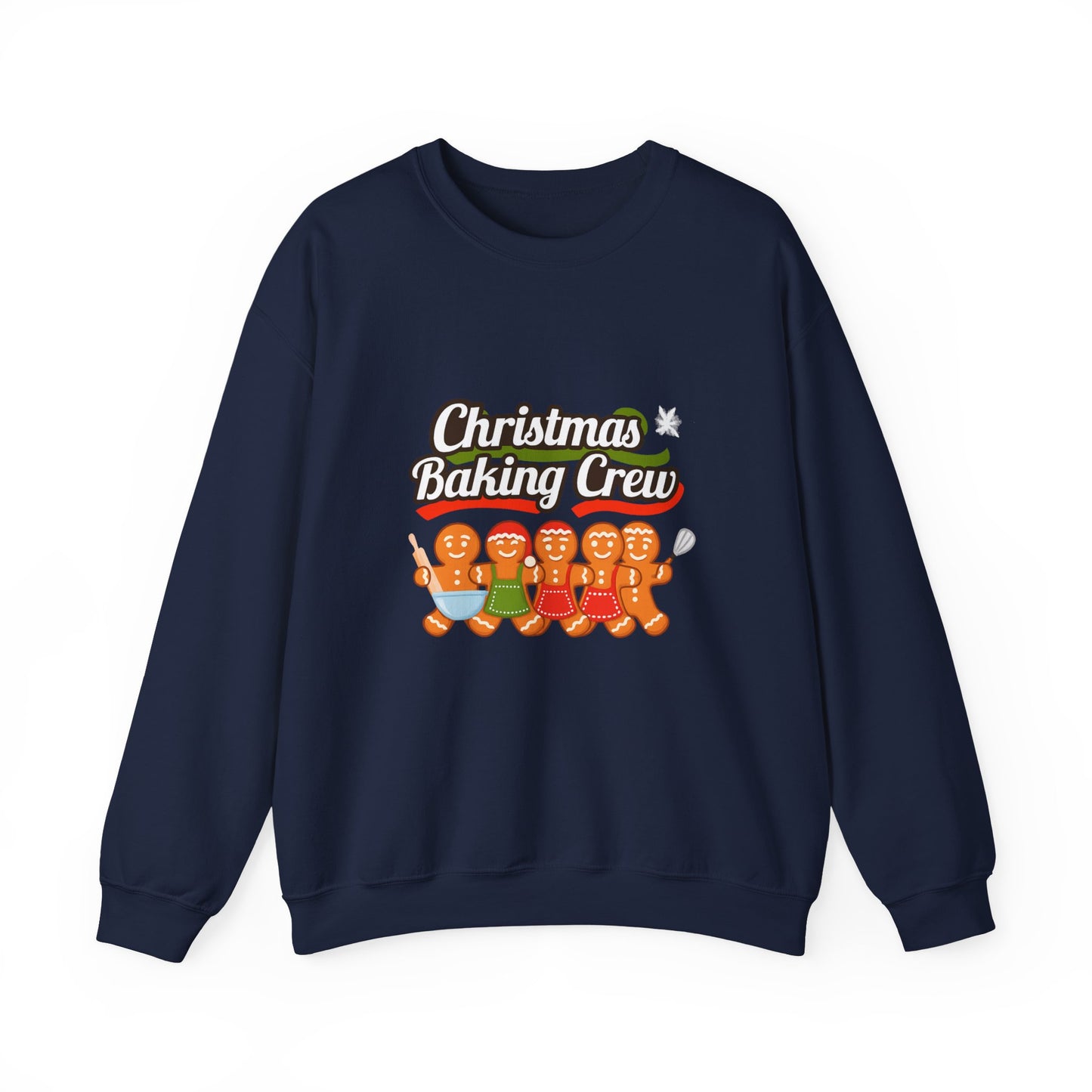 Unisex Heavy Blend™ mw2092 | Christmas Baking Crew Sweatshirt – Gingerbread Cookie Lovers Holiday Pullover, Fun Family Matching Christmas Outfit