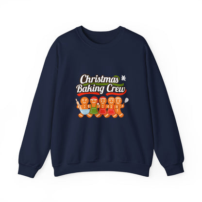 Unisex Heavy Blend™ mw2092 | Christmas Baking Crew Sweatshirt – Gingerbread Cookie Lovers Holiday Pullover, Fun Family Matching Christmas Outfit