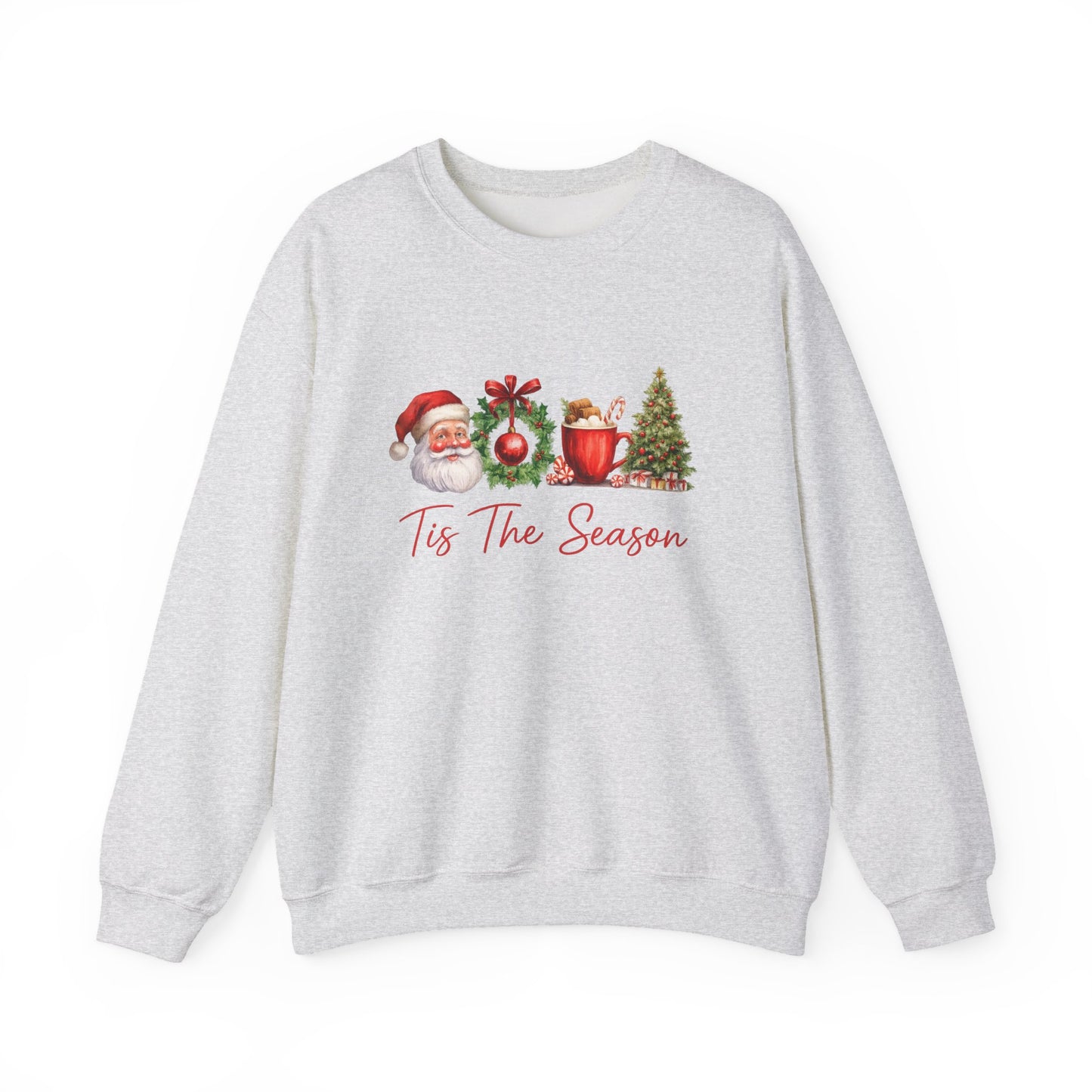 Unisex Heavy Blend™ mw2007 | Tis The Season Christmas Sweatshirt – Festive Santa & Holiday Crewneck | Cozy Unisex Winter Gift