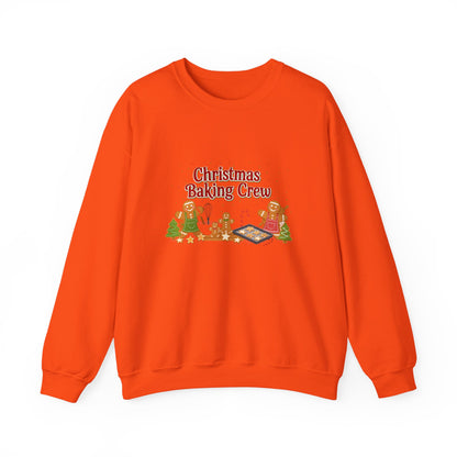 Unisex Heavy Blend™ mw2091 | Christmas Baking Crew Sweatshirt – Cute Gingerbread Cookie Lovers Holiday Pullover, Matching Family Christmas Outfit