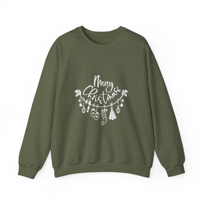 Unisex Heavy Blend™ Merry Christmas Sweatshirt – Festive Holiday Crewneck | Unisex Cozy Winter Gift | mw2002