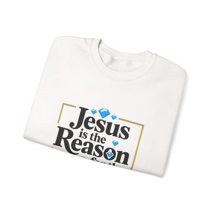 Unisex Heavy Blend™ mw2074 | Jesus Is the Reason for the Season Sweatshirt – Christian Christmas Bible Verse Crewneck, Religious Holiday Pullover