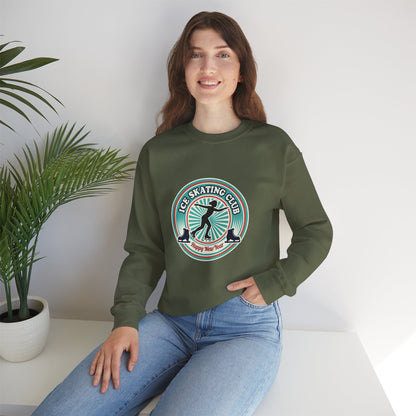 Unisex Heavy Blend™ mw2083 | Ice Skating Club Sweatshirt – Retro Winter Skater Pullover, Cozy Figure Skating Sweater Gift for Skaters