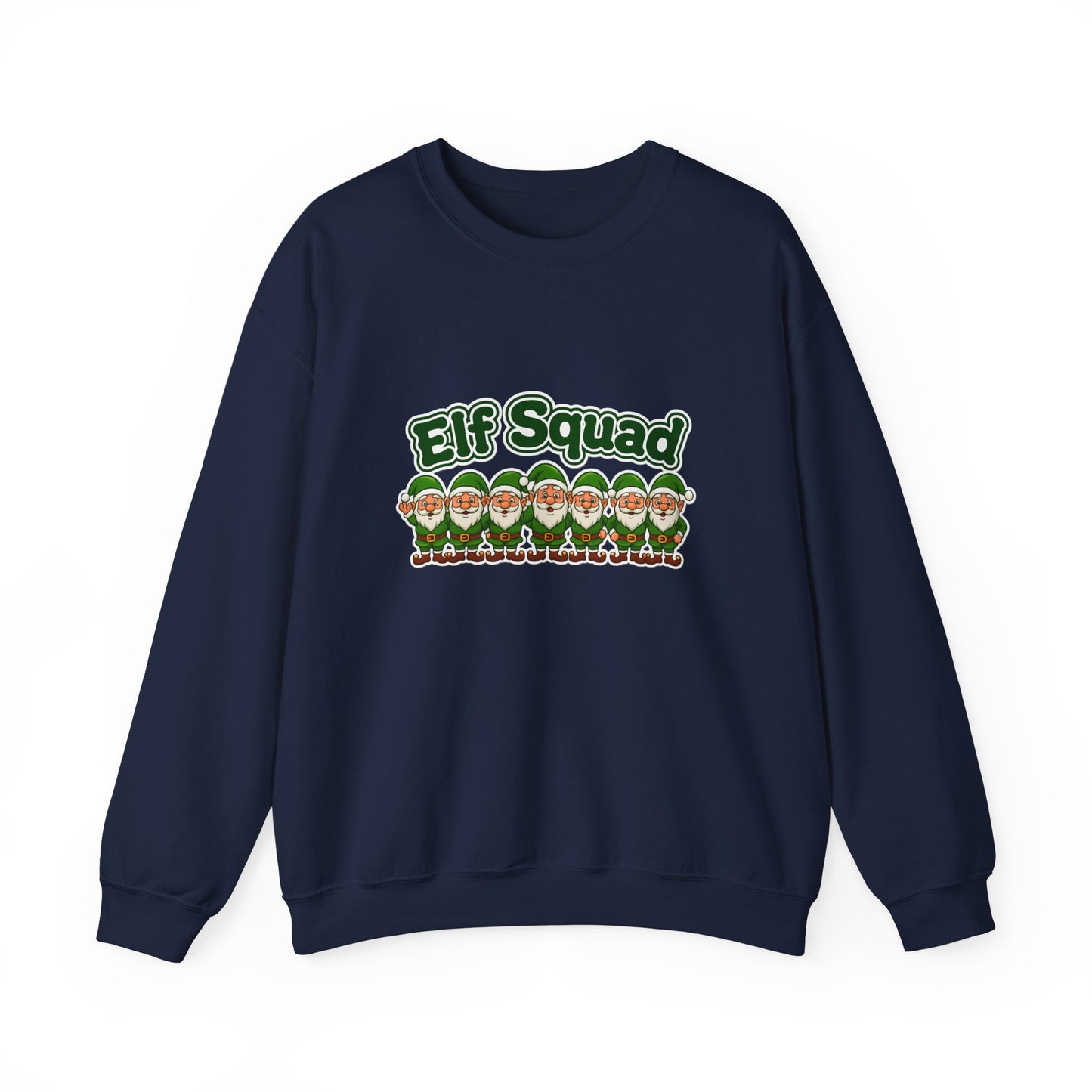 Unisex Heavy Blend™ mw2076 | Elf Squad Christmas Sweatshirt – Funny Holiday Elf Crewneck, Festive Matching Family Pullover Sweater
