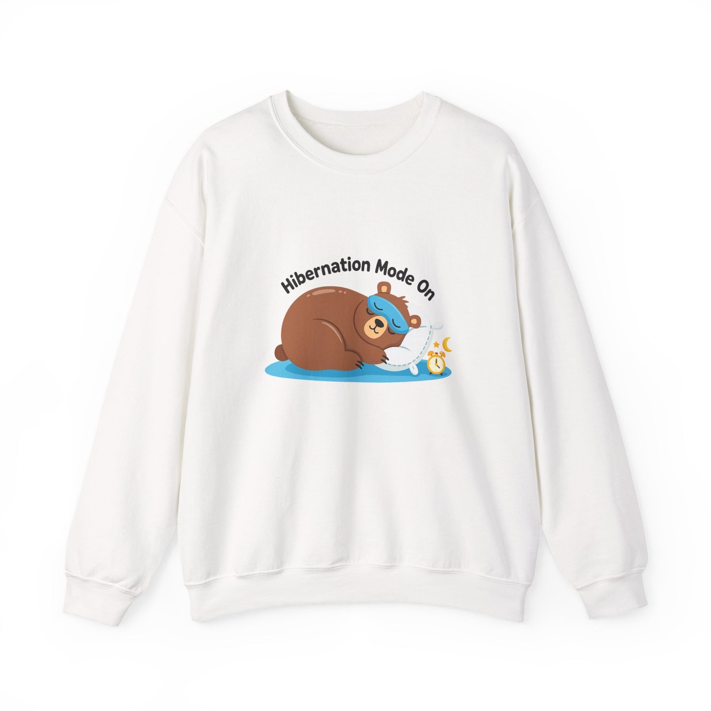 Unisex Heavy Blend™ mw2082 | Hibernation Mode On Bear Sweatshirt – Cozy Winter Sleepy Animal Pullover, Cute Lazy Day Sweater Gift