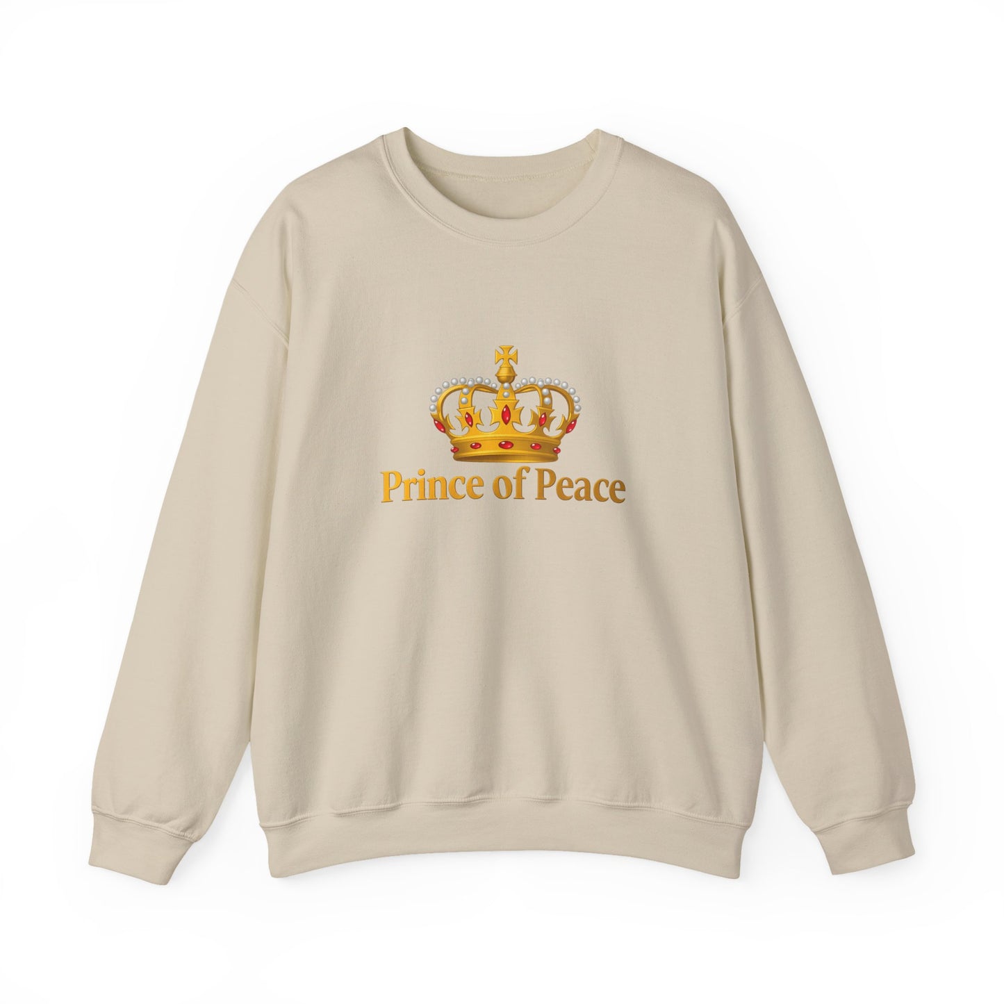 Unisex Heavy Blend™ mw2120 | Prince of Peace Christian Christmas Sweatshirt – Faith Based Holiday Crewneck, Religious Xmas Gift