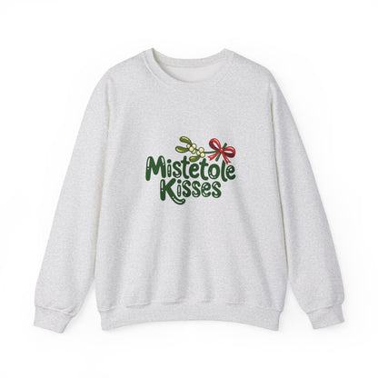 Unisex Heavy Blend™ mw2094 | Mistletoe Kisses Christmas Sweatshirt – Cute Holiday Pullover, Festive Couple Gift, Cozy Winter Shirt