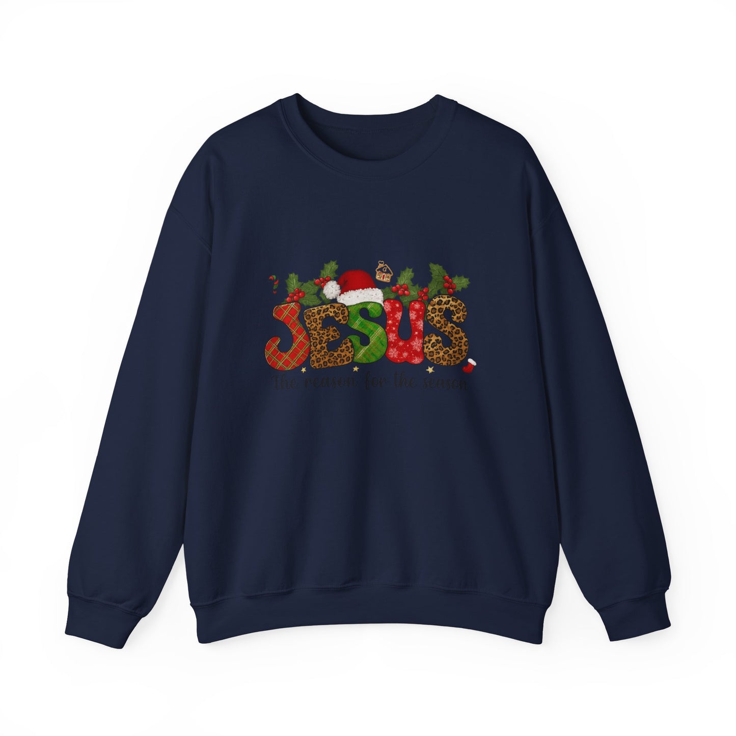Unisex Heavy Blend™ mw2106 | Jesus Is the Reason for the Season Christmas Sweatshirt – Christian Holiday Crewneck, Faith Based Xmas Gift