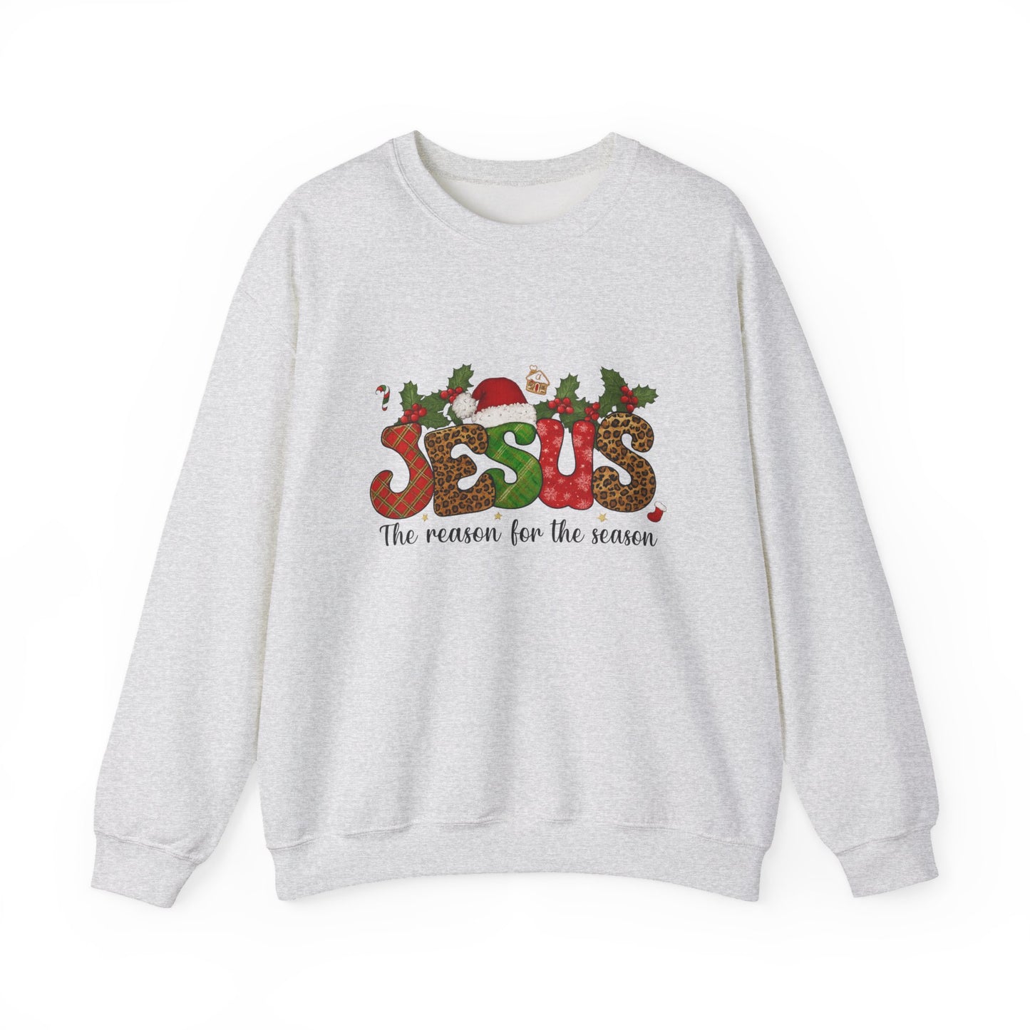 Unisex Heavy Blend™ mw2106 | Jesus Is the Reason for the Season Christmas Sweatshirt – Christian Holiday Crewneck, Faith Based Xmas Gift