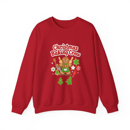 Unisex Heavy Blend™ mw2086 | Christmas Baking Crew Sweatshirt – Cute Gingerbread Cookie Holiday Pullover for Bakers & Family
