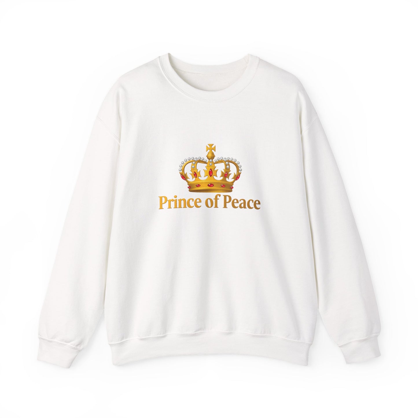 Unisex Heavy Blend™ mw2120 | Prince of Peace Christian Christmas Sweatshirt – Faith Based Holiday Crewneck, Religious Xmas Gift