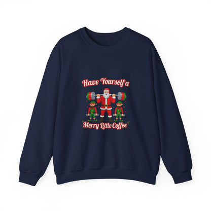 Unisex Heavy Blend™ mw2130 | Santa’s Gym Squad Christmas Sweatshirt – Funny Workout Holiday Crewneck, Festive Fitness Xmas Gift