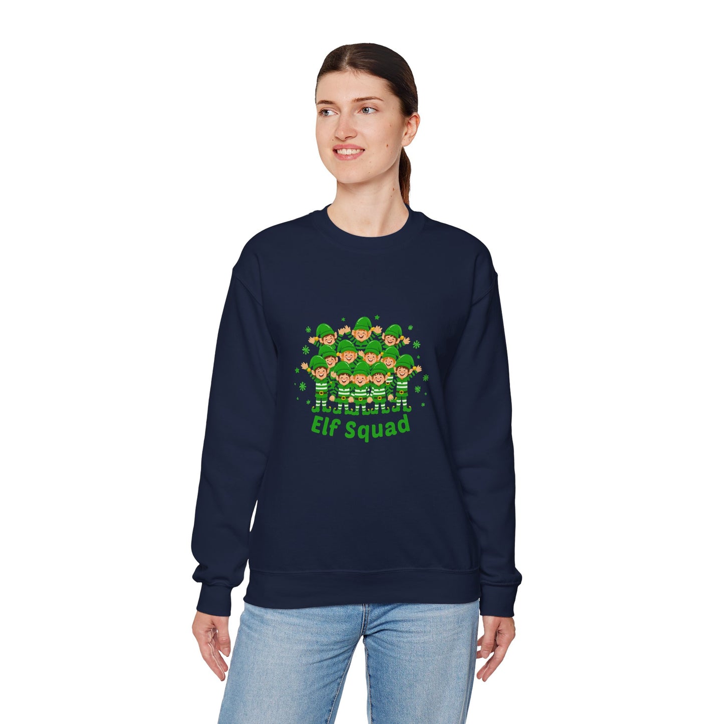 Unisex Heavy Blend™ mw2085 | Elf Squad Christmas Sweatshirt – Cute Matching Family Holiday Outfit