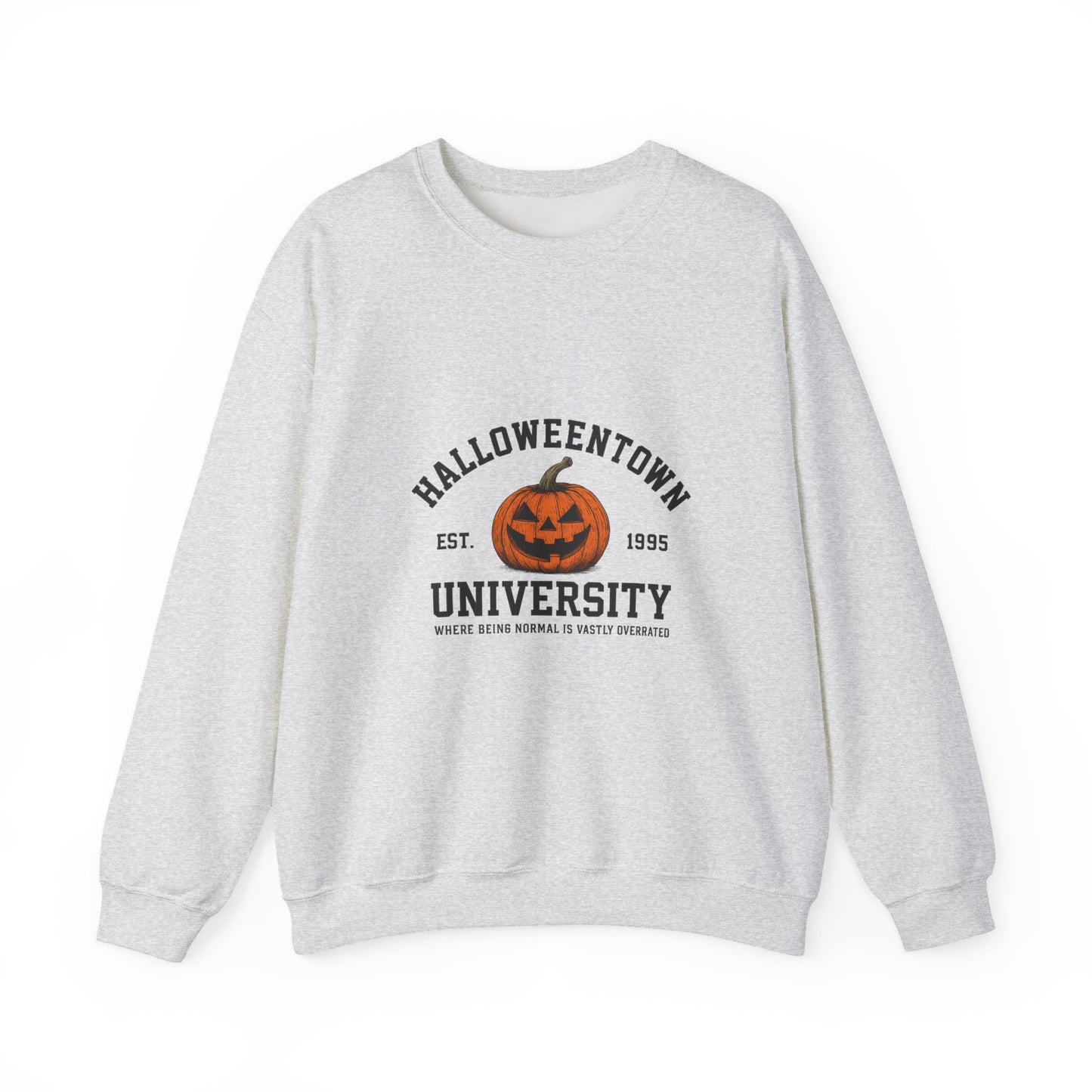 Unisex Heavy Blend™ Halloweentown University Sweatshirt – Spooky Pumpkin Collegiate Style | mw1009