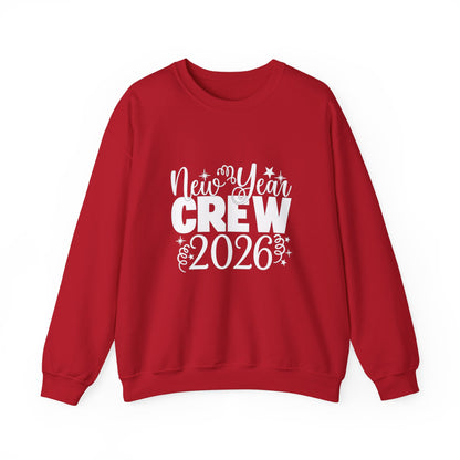 Unisex Heavy Blend™ mw2033 | New Year Crew Sweatshirt – Matching Family Party Outfit | Festive Unisex New Year’s Eve Gift