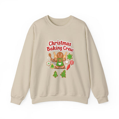 Unisex Heavy Blend™ mw2086 | Christmas Baking Crew Sweatshirt – Cute Gingerbread Cookie Holiday Pullover for Bakers & Family