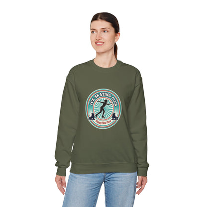 Unisex Heavy Blend™ mw2083 | Ice Skating Club Sweatshirt – Retro Winter Skater Pullover, Cozy Figure Skating Sweater Gift for Skaters