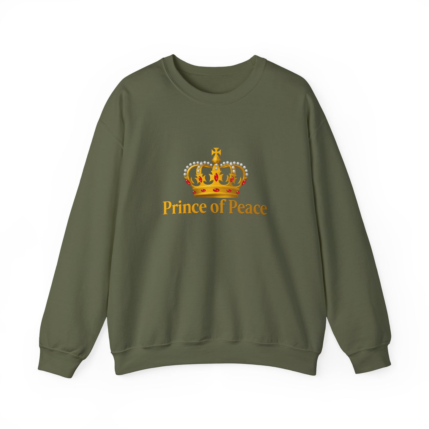 Unisex Heavy Blend™ mw2120 | Prince of Peace Christian Christmas Sweatshirt – Faith Based Holiday Crewneck, Religious Xmas Gift