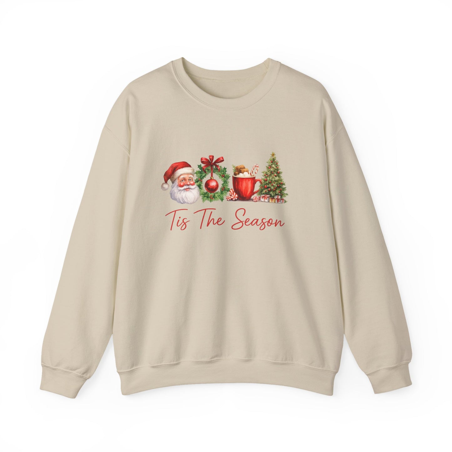 Unisex Heavy Blend™ mw2007 | Tis The Season Christmas Sweatshirt – Festive Santa & Holiday Crewneck | Cozy Unisex Winter Gift