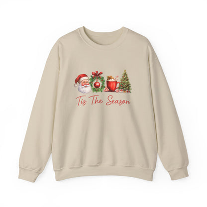 Unisex Heavy Blend™ mw2007 | Tis The Season Christmas Sweatshirt – Festive Santa & Holiday Crewneck | Cozy Unisex Winter Gift
