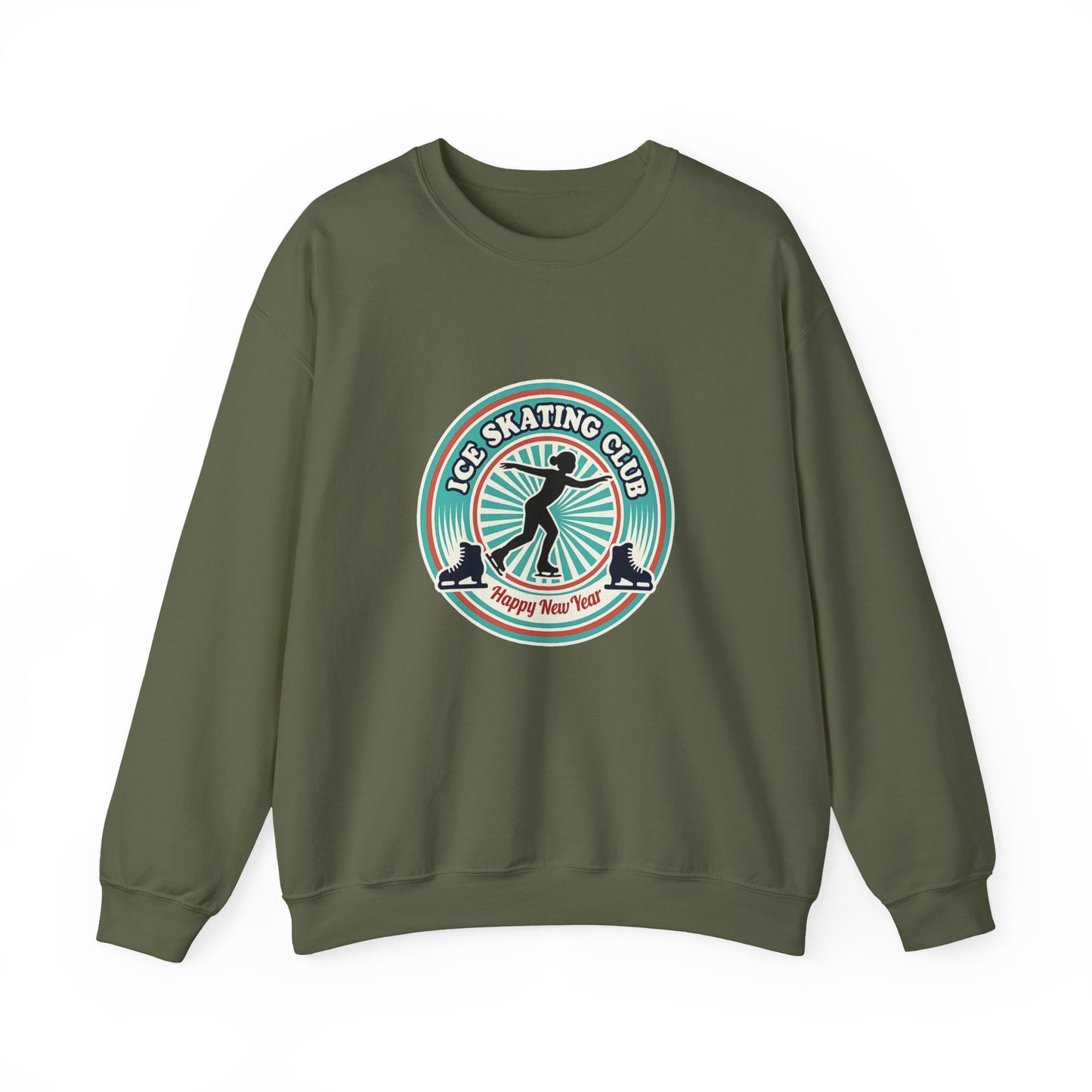 Unisex Heavy Blend™ mw2083 | Ice Skating Club Sweatshirt – Retro Winter Skater Pullover, Cozy Figure Skating Sweater Gift for Skaters