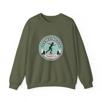Unisex Heavy Blend™ mw2083 | Ice Skating Club Sweatshirt – Retro Winter Skater Pullover, Cozy Figure Skating Sweater Gift for Skaters