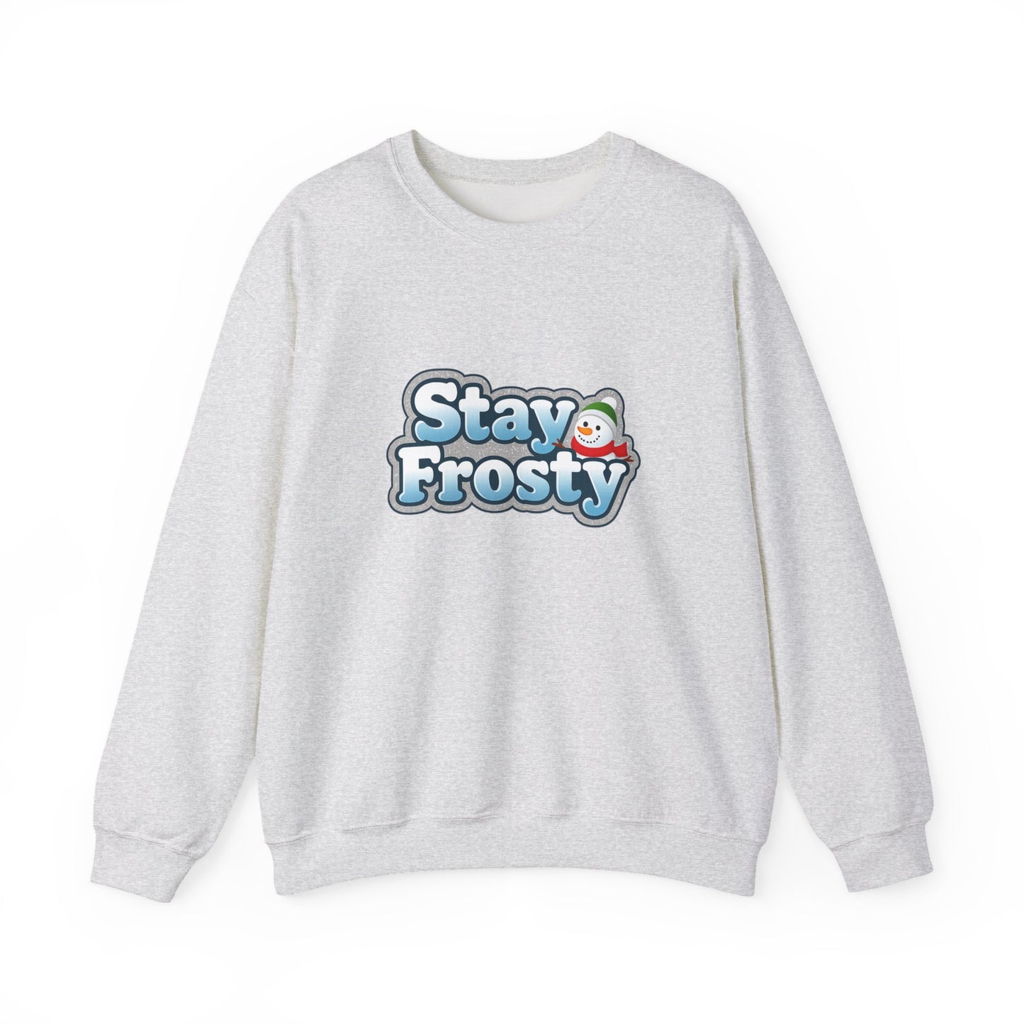 Unisex Heavy Blend™ mw2099 | Stay Frosty Christmas Sweatshirt – Funny Snowman Holiday Crewneck, Cozy Winter Xmas Gift