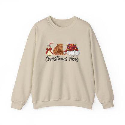 Unisex Heavy Blend™ mw2029 | Christmas Vibes Sweatshirt – Festive Milk & Cookies Holiday Crewneck | Cozy Unisex Winter Gift