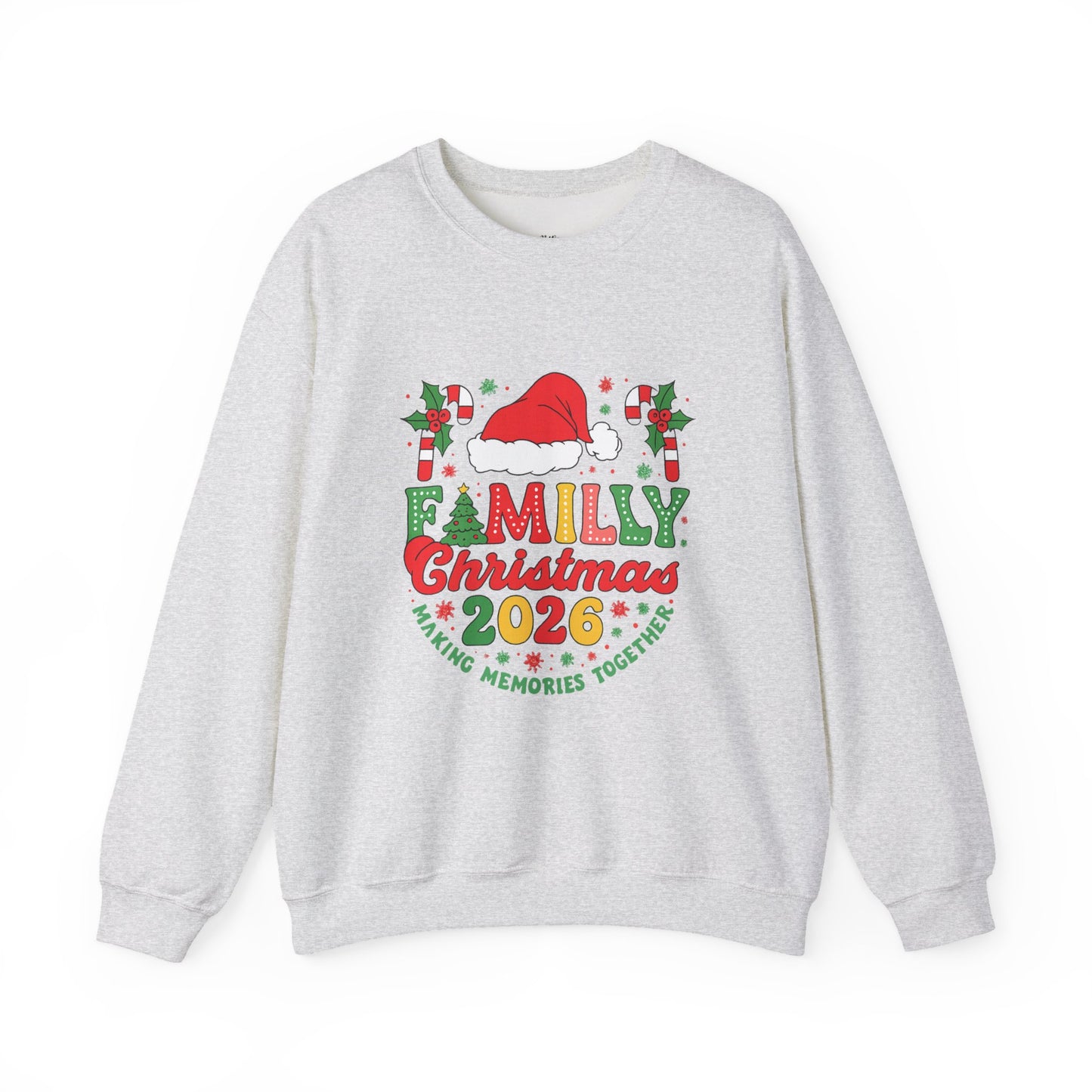 Unisex Heavy Blend™ mw2015 | Family Christmas 2026 Sweatshirt – Matching Holiday Crewneck | Custom Festive Unisex Gift