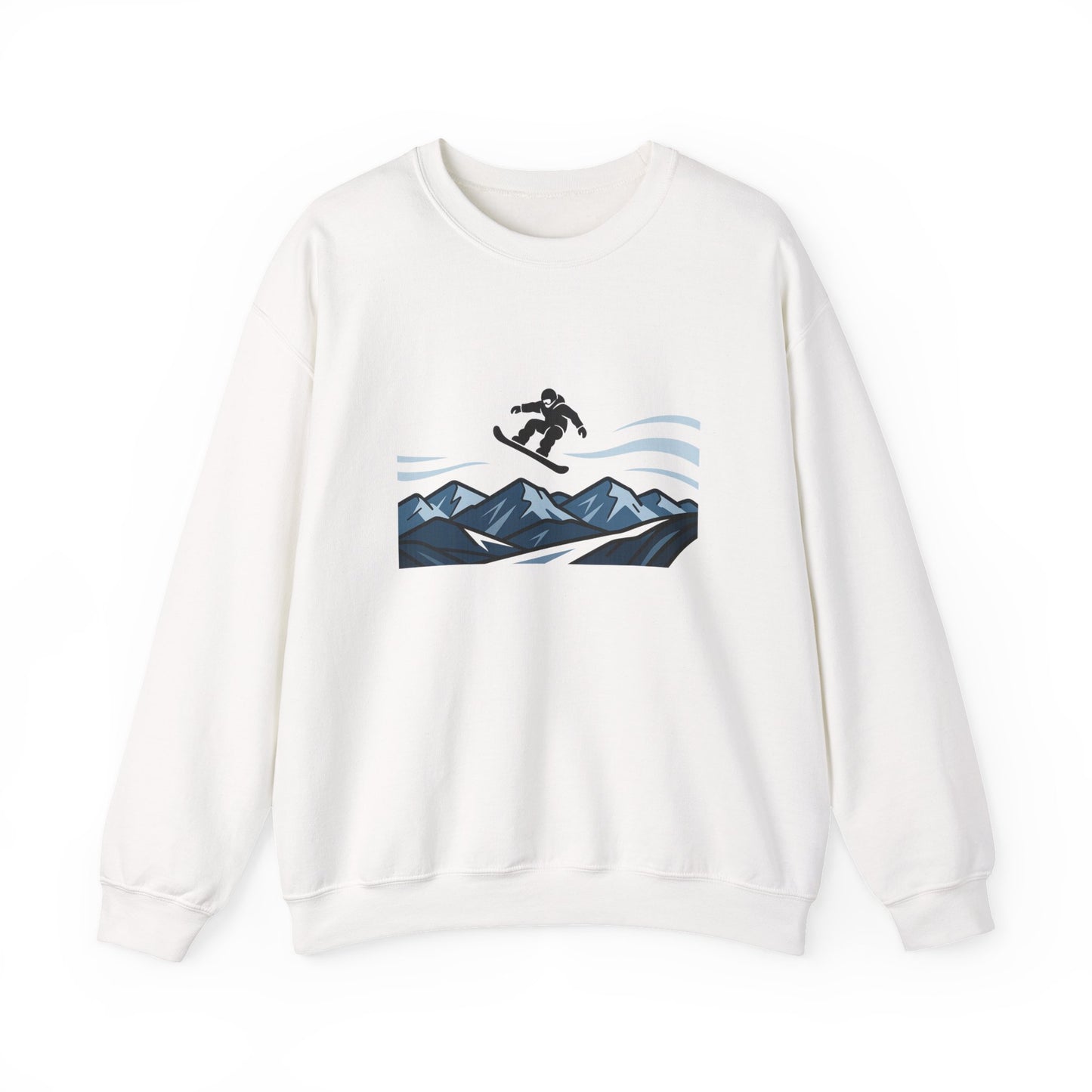 Unisex Heavy Blend™ mw2105 | Snowboard Mountain Sweatshirt – Extreme Winter Sports Crewneck, Cool Snowboarding Gift for Riders