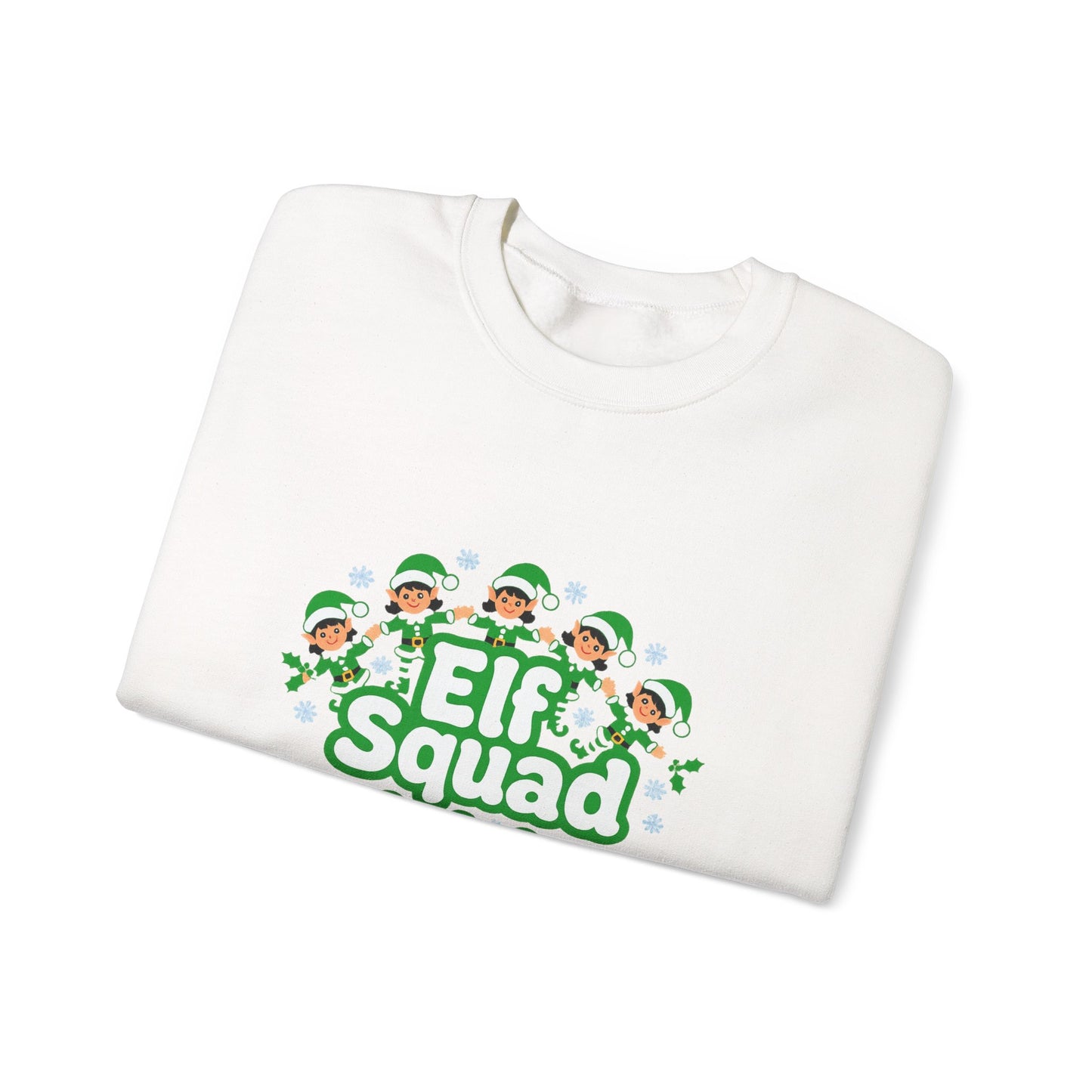 Unisex Heavy Blend™ mw2079 | Elf Squad Christmas Sweatshirt – Funny Matching Family Elf Crewneck, Cute Holiday Pullover Sweater