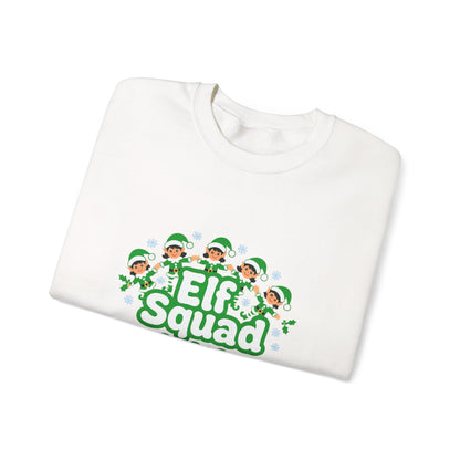 Unisex Heavy Blend™ mw2079 | Elf Squad Christmas Sweatshirt – Funny Matching Family Elf Crewneck, Cute Holiday Pullover Sweater