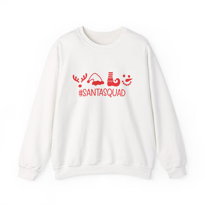 Unisex Heavy Blend™ mw2047 | SantaSquad Christmas Sweatshirt – Funny Holiday Crewneck, Matching Family Group Pullover Outfi