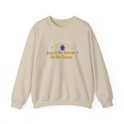 Unisex Heavy Blend™ mw2075 | Jesus Is the Reason for the Season Sweatshirt – Christian Christmas Religious Crewneck, Faith Holiday Pullover