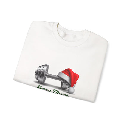 Unisex Heavy Blend™ mw2143 | Merry Fitness Christmas Sweatshirt – Funny Holiday Gym Workout Crewneck, Xmas Gift for Fitness Lovers