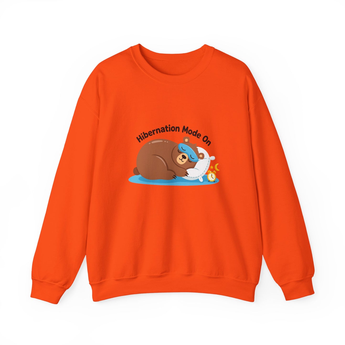 Unisex Heavy Blend™ mw2082 | Hibernation Mode On Bear Sweatshirt – Cozy Winter Sleepy Animal Pullover, Cute Lazy Day Sweater Gift