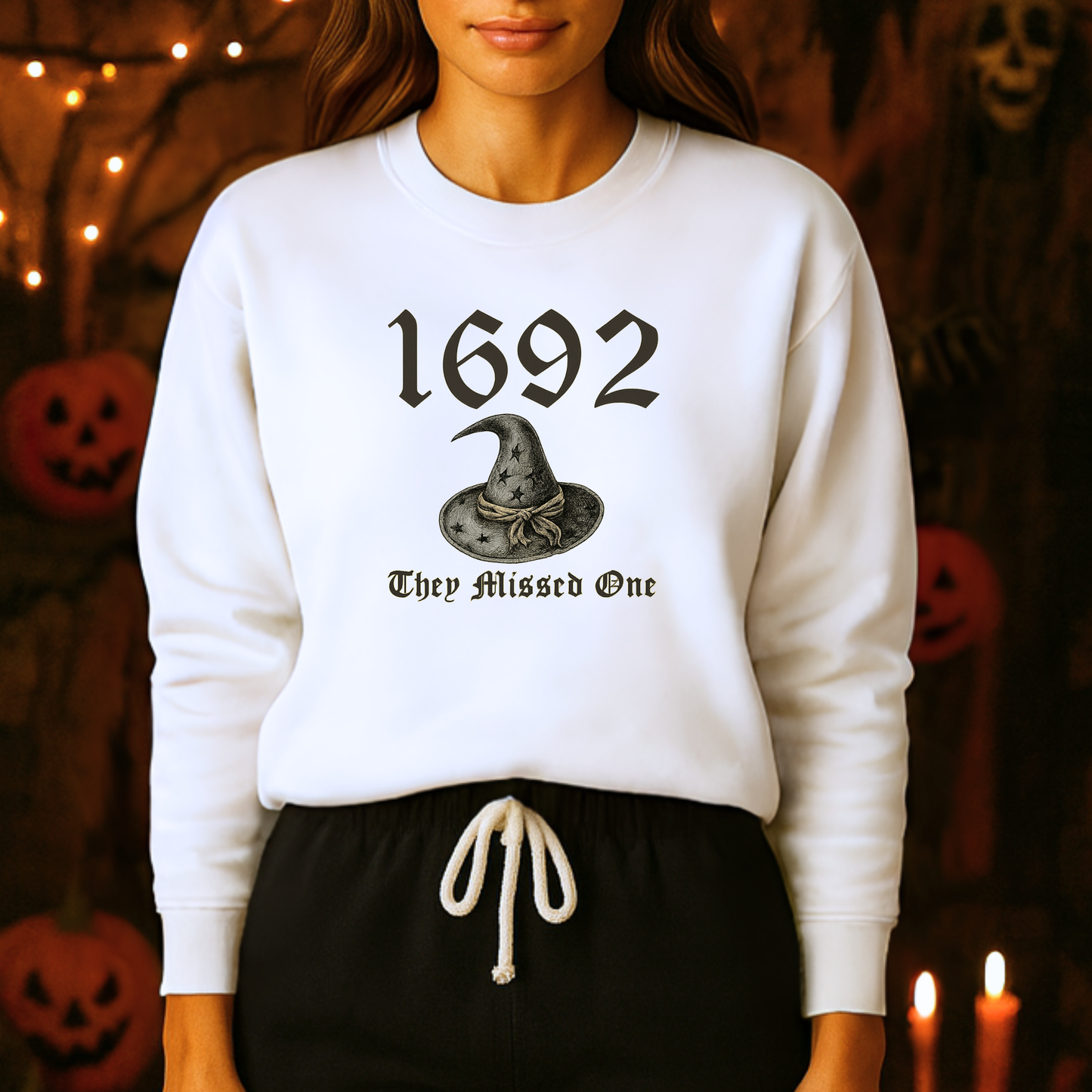 Unisex Heavy Blend™ Witchy Salem 1692 Sweatshirt – Gothic Spooky Vibes Crewneck | mw1018