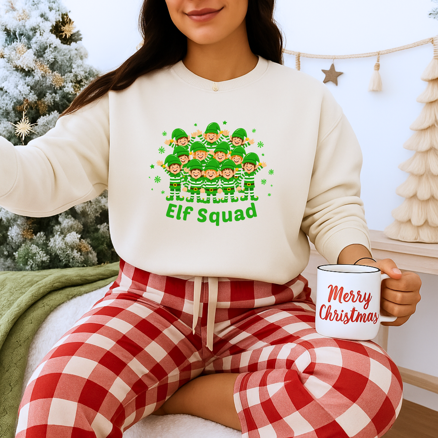 Unisex Heavy Blend™ mw2085 | Elf Squad Christmas Sweatshirt – Cute Matching Family Holiday Outfit