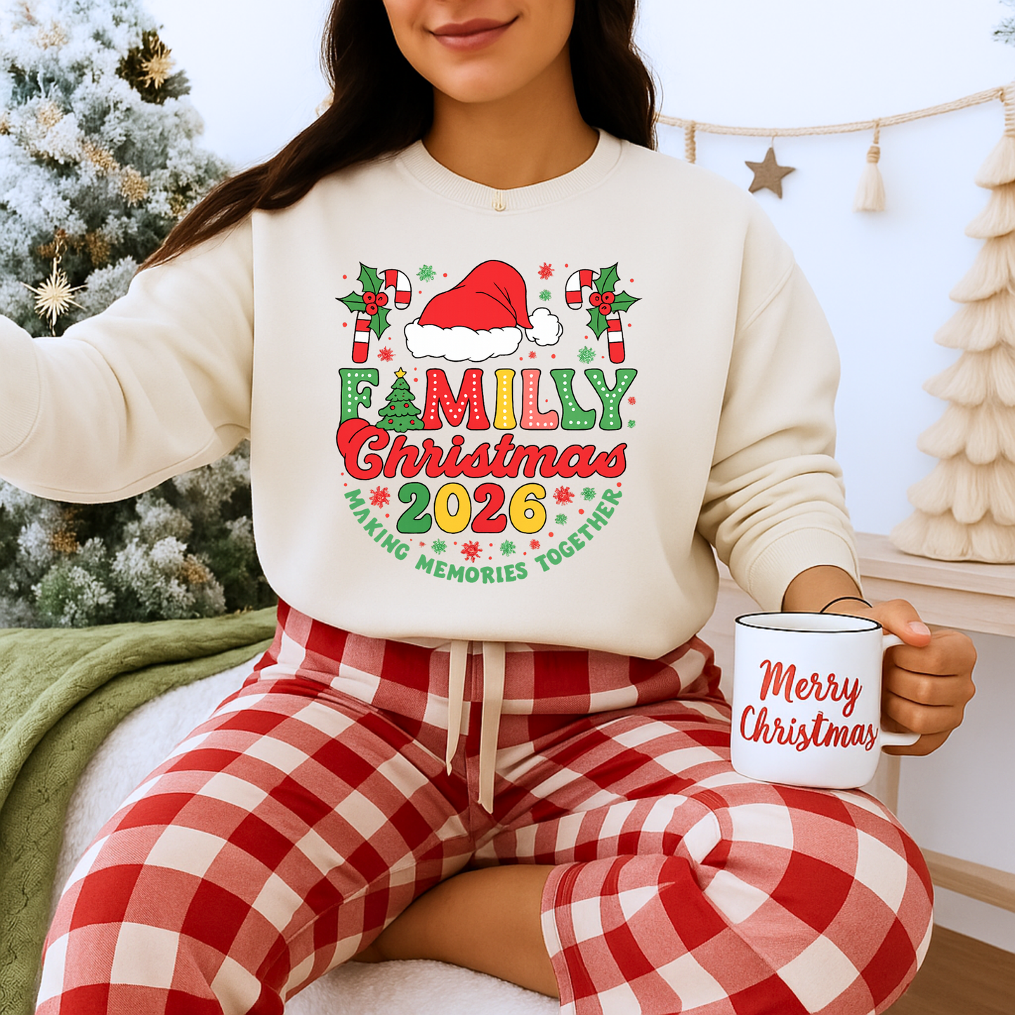 Unisex Heavy Blend™ mw2015 | Family Christmas 2026 Sweatshirt – Matching Holiday Crewneck | Custom Festive Unisex Gift