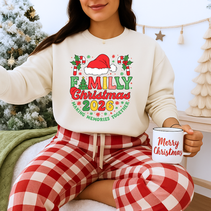Unisex Heavy Blend™ mw2015 | Family Christmas 2026 Sweatshirt – Matching Holiday Crewneck | Custom Festive Unisex Gift