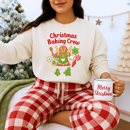 Unisex Heavy Blend™ mw2086 | Christmas Baking Crew Sweatshirt – Cute Gingerbread Cookie Holiday Pullover for Bakers & Family