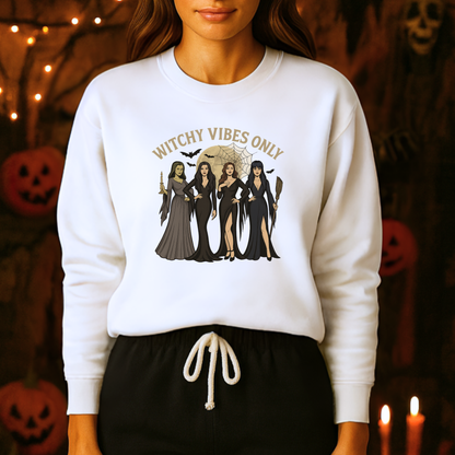 Unisex Heavy Blend™ Witchy Vibes Only Sweatshirt – Spooky Season Witches Crewneck | mw1014