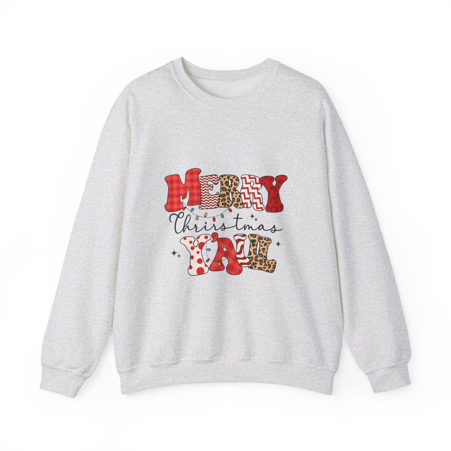 Unisex Heavy Blend™ Merry Christmas Y’all Sweatshirt – Southern Holiday Crewneck | Festive Unisex Winter Gift | mw2003