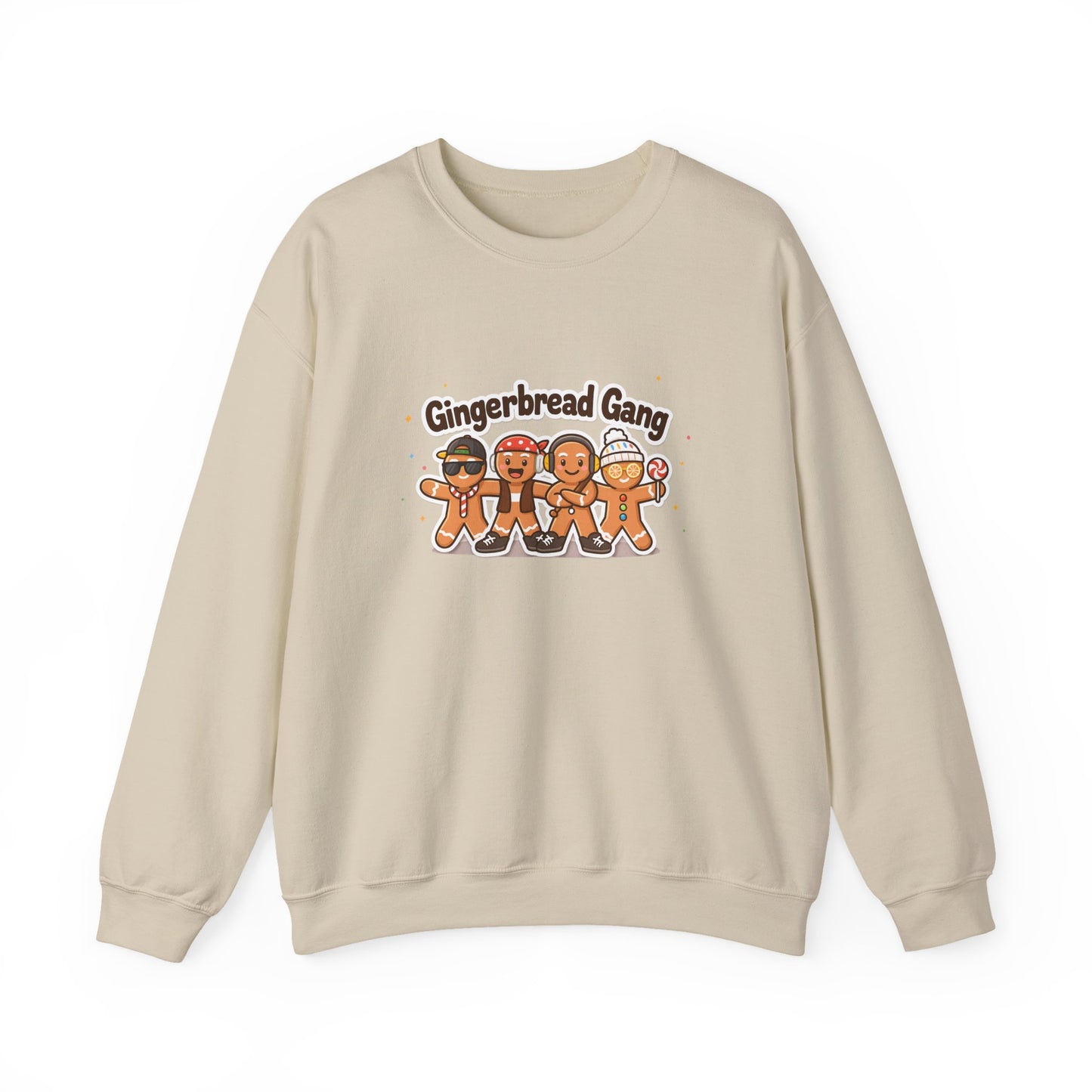 Unisex Heavy Blend™ mw2135 | Gingerbread Gang Christmas Sweatshirt – Cute Holiday Cookie Crewneck, Funny Festive Xmas Gift